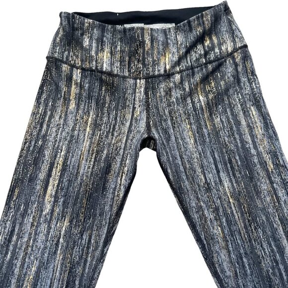 Victoria's Secret Sport Total Knockout Gold Striped Tights - Picture 5 of 6